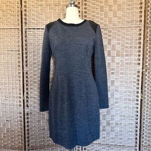 EUC grey virgin wool Joseph shift dress XL
